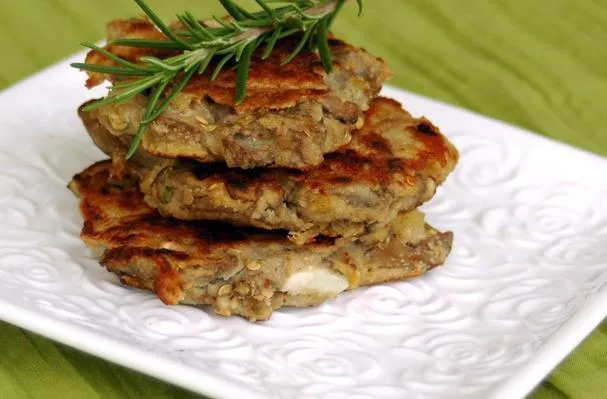 Bakłażan i serca karczochów galettes