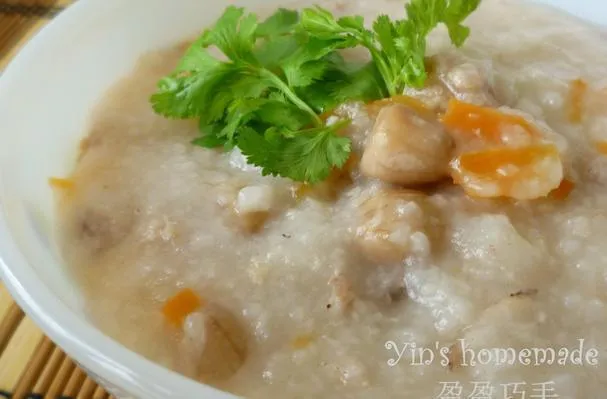Mince Carrot Peanuts Porridge
