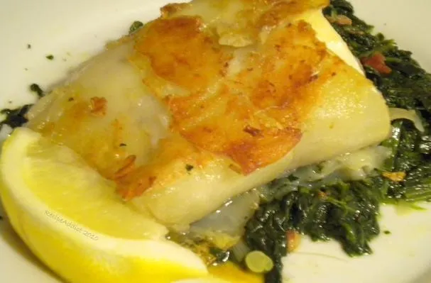 Halibut w skorupce ziemniaczanej