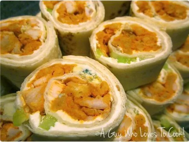 Buffalo Chicken Pinwheels
